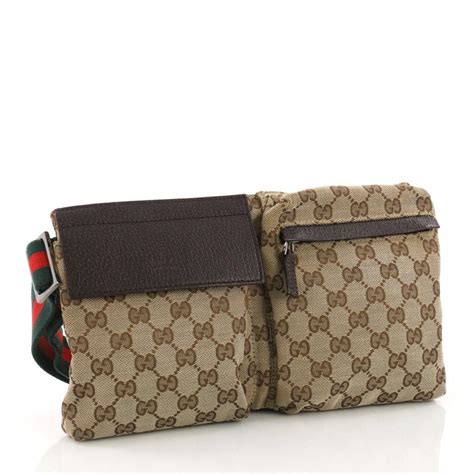 gucci vintage canvas belt bag.